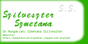 szilveszter szmetana business card